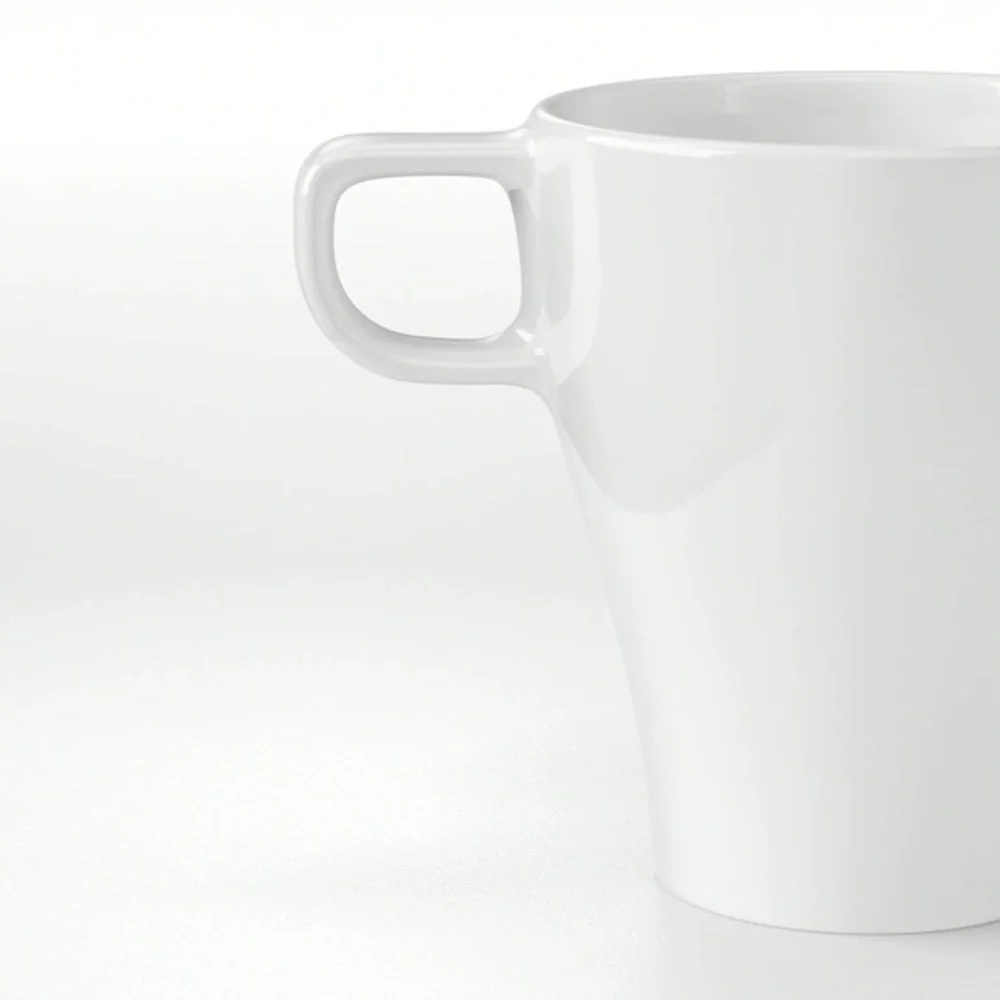 IKEA FÄRGRIK Mug, stoneware white8 oz coffee hot tea cup new